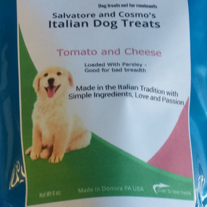 Tomato and Cheese Italian Dog Treats