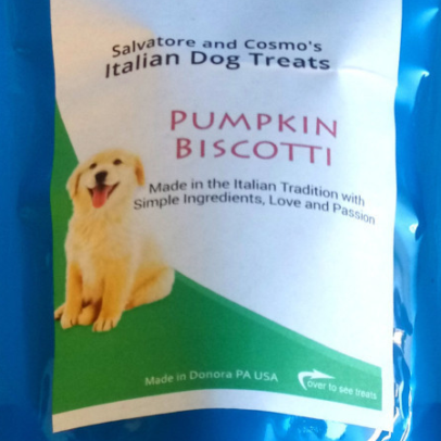 Pumpkin Biscotti Italian Dog Treats