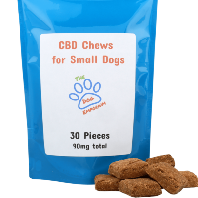 CBD Chews for Small Dogs 90 mg CBD Oil Peanut Butter Banana (Up to 40 lbs. give 1/2 for dogs under 20 ibs)