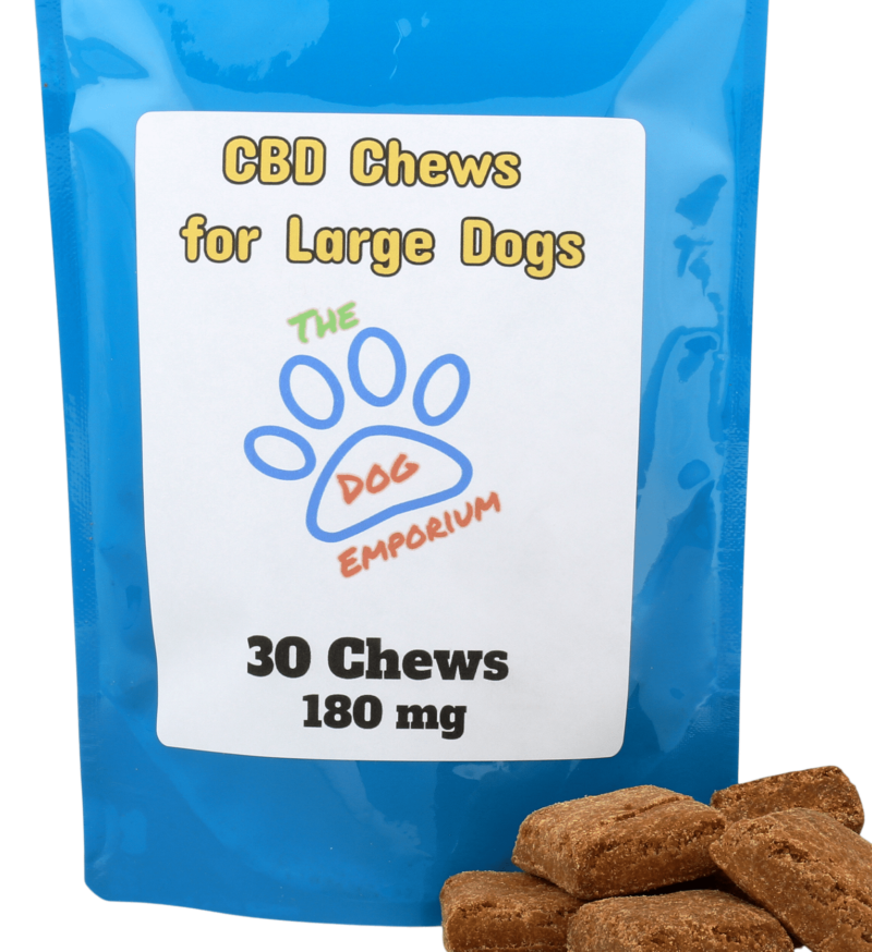 CBD Chews for Large Dogs 180 mg CBD Oil Peanut Butter Banana (40- 80 lbs)