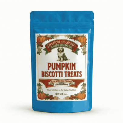 Pumpkin Biscotti Italian Dog Treats