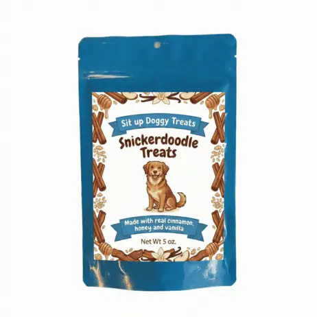 All Natural Snicker Doodle Dog Treats - Cozy Cinnamon, Vanilla, and Honey Bliss (Net Wt 5 oz.)