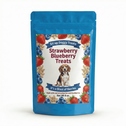 Strawberry Blueberry Dog Treats