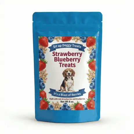 Strawberry Blueberry Dog Treats - Berry Blast Crunch (Net Wt 6oz.)