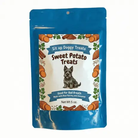All-Natural Sweet Potato Dog Treats for Fresh Breath and Happy Tummies (5 oz)