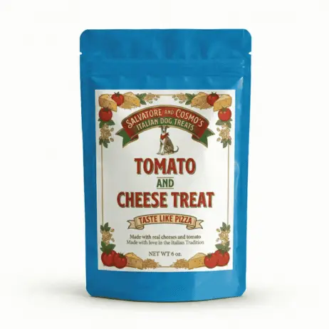 Salvatore & Cosmo Tomato & Cheese “Pizza Night” Dog Treats – All-Natural, Breath-Friendly Bites (6 oz)